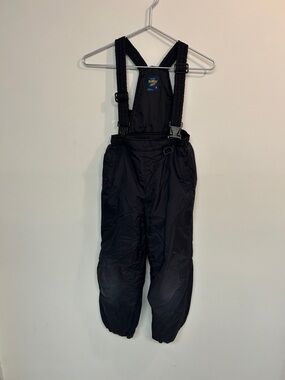 OshKosh B'gosh Black Kids Snow Overalls with Adjustable Straps